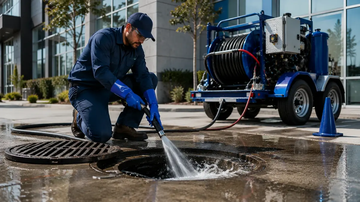 Commercial Hydro Jet Drain Cleaning in Panorama City