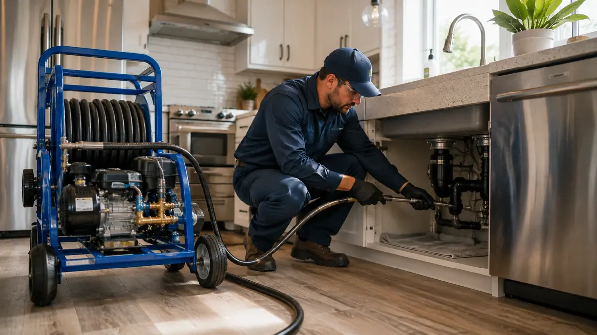 Kitchen Drain Hydro Jetting in Panorama City